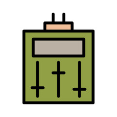 Mixer Music Controls Filled Outline Icon