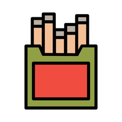 Medical Smoke Smoking Filled Outline Icon