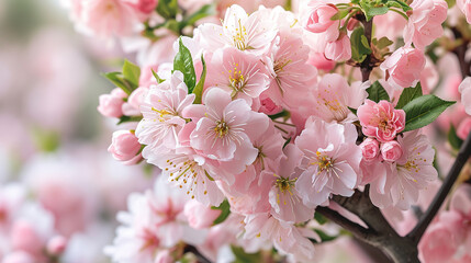 pink cherry blossom in spring