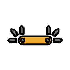 Bike Parts Tools Filled Outline Icon
