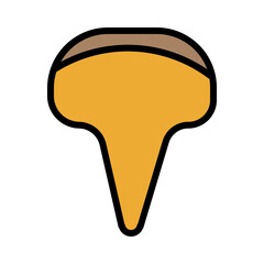 Bike Sport Seat Filled Outline Icon