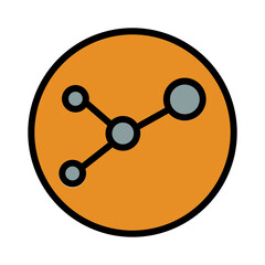 Galaxy Sky Star Filled Outline Icon