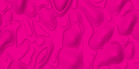 Pink abstract background. Luxury pink paper cut background. Luxury pink abstract papercut background with 3d geometry circles. Paper cut background. Bright abstract waveform.