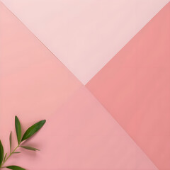 Pink background with minimalist style backdrop