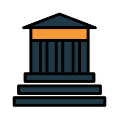 Arch Asia Temple Filled Outline Icon