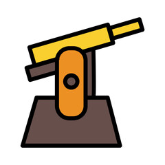 Army Gun War Filled Outline Icon