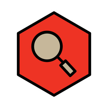 Shapes Meta Search Filled Outline Icon