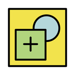 Tool Modes Shapes Filled Outline Icon