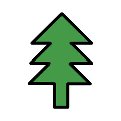 Shapes Snow Tree Filled Outline Icon