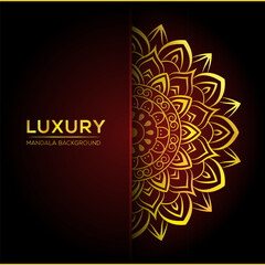 Luxury mandala background design of golden floral mandala background design
