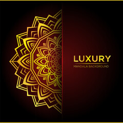 Luxury mandala background design of golden floral mandala background design
