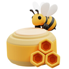Obraz premium Honey Cream In A Jar