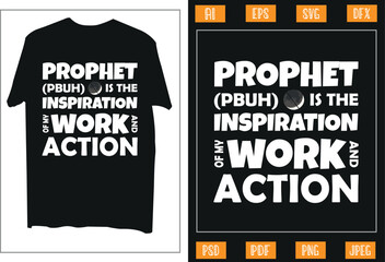 Islamic Typography T-Shirt Design