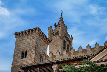 Fototapeta premium Church of San Salvador, Ejea de los Caballeros is a Spanish city and municipality in the province of Zaragoza, in the autonomous community of Aragon. It is located in the Cinco Villas region. Spain