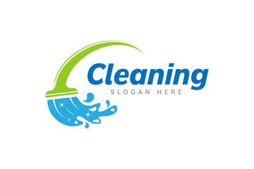 Cleaning service logo design template vector. Suitable logo for cleaning service and window cleaner company