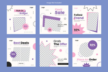 Obraz premium Social media post banner template for sale
