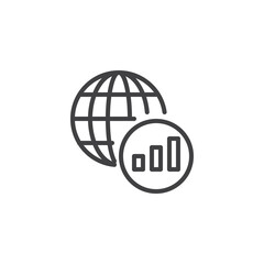 Internet connection line icon