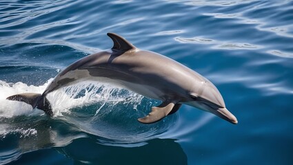 Fototapeta premium Graceful Dolphin in the Ocean