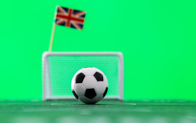 Soccer ball with British flag