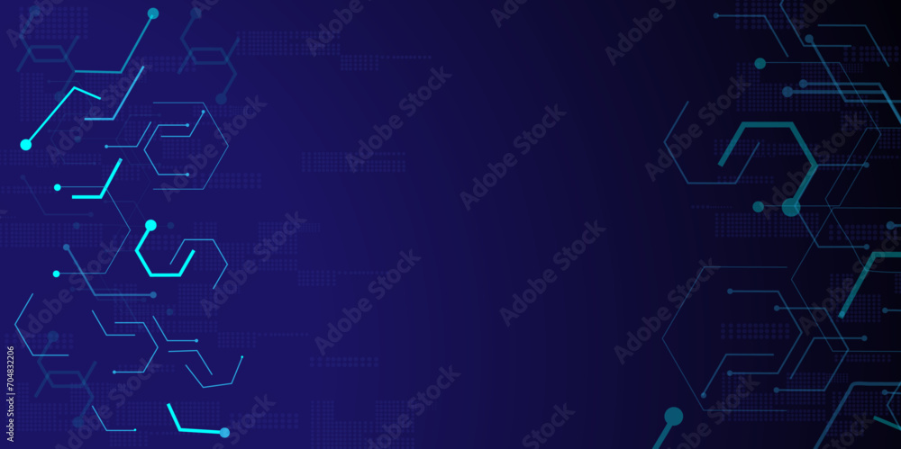 Wall mural abstract digital background with technology circuit board texture. circuit board background. process