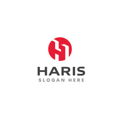 Obraz premium Letter H logo design concept and illustrations