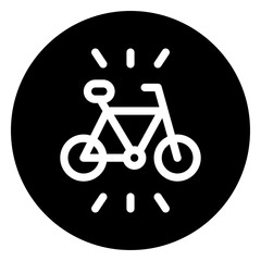 bicycle glyph icon