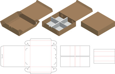 Box Design with dui cut various packaging item