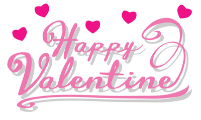 Happy Valentine Greeting Card - vector
