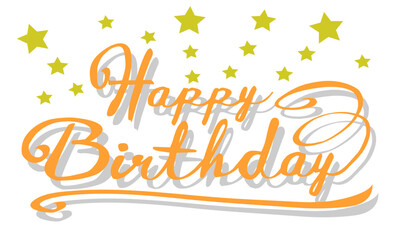 Hally Biirthday Greeting card - vector