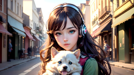 Sonic Serenity: Exploring the Harmonic Elegance of AI-Crafted Portraits Featuring Enchanting Gazes and Musical Reverie in Captivating Female Subjects