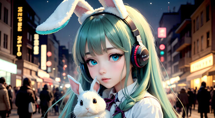 Sonic Serenity: Exploring the Harmonic Elegance of AI-Crafted Portraits Featuring Enchanting Gazes and Musical Reverie in Captivating Female Subjects