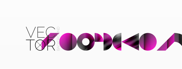 Amalgamation of geometric forms on minimalist abstract canvas, providing versatility and visual allure for digital designs, presentations, website banners, social media posts