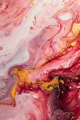 pink background with beautiful smudges and stains made with alcohol ink