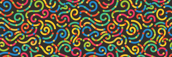 abstract patterns, seamless lines, colorful colors, colorful doodles, backgrounds, wallpaper, fabrics, prints, wrappers, backdrops, etc.