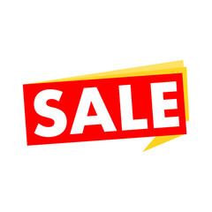 sale tag with red ribbon