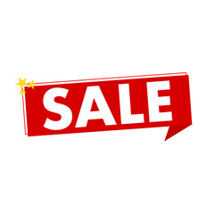 sale tag with ribbon