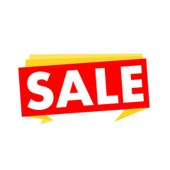 Fototapeta premium sale tag with ribbon