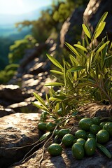 olives on the vine