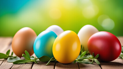 Fototapeta na wymiar red background of Easter eggs, Happy Easter holiday