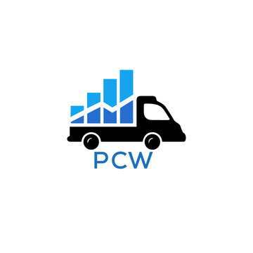 PCW Letter logo design template vector. PCW Business abstract connection vector logo. PCW icon circle logotype.
