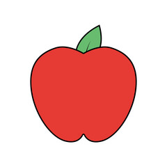 Flat Cute Food Element Icon Illustration