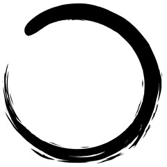 Enso Zen Circle Stroke Logo Art Brush Stroke