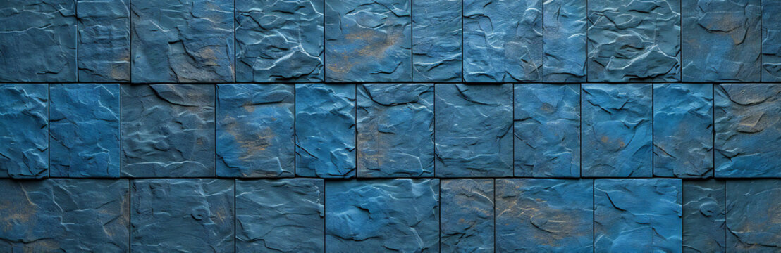Blue blocks abstract background. abstract image of cubes background in blue color