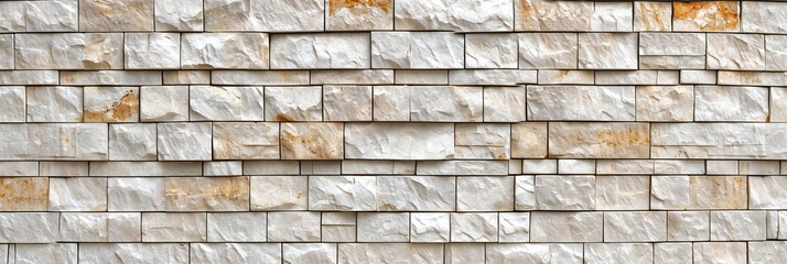 beige white stone wall. Cream and white brick wall texture background.