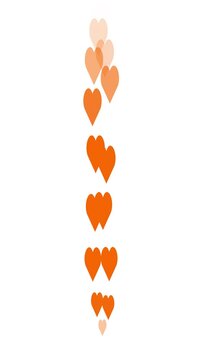 
Vertical live reactions of orange hearts icons in an alpha channel. Social media live reactions for Facebook,Instagram, and Twitter. Live-style animated icon for live-stream chat. Easy to use in any 