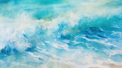 Obraz premium Abstraction, texture for background or wallpaper, blue ocean and yellow sandy coast