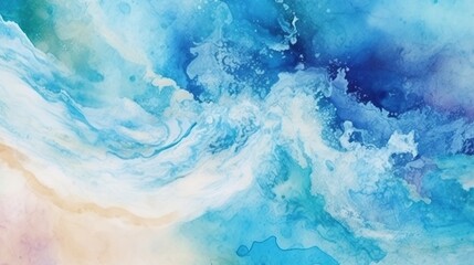Abstraction, texture for background or wallpaper, blue ocean and yellow sandy coast