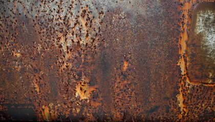 Rust in steel background