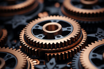A  illusion of a set of gears interlocking and popping out. 3
