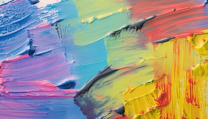 Colorful acrylic brushstroke textured background